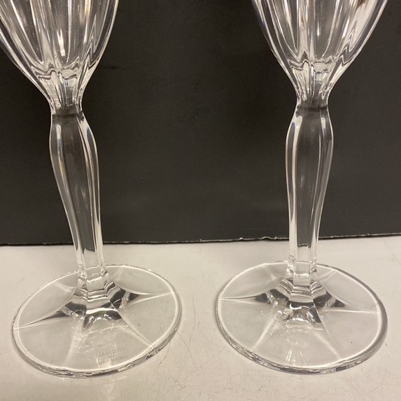 Marquis Waterford Omega Flute Set Of 2 Champagne Crystal Glasses - Picture 4 of 13
